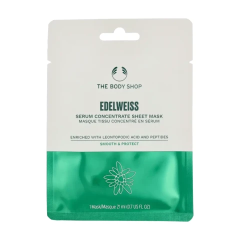 The Body Shop Serum Concentrate Sheet Mask 21 ml - Edelweiss