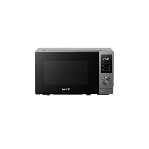 Gorenje MO20E1T4 Microwave, 20L, 700 W, AquaClean, Defrost function, 5 power levels, Mechanical rotary control, black with grey
