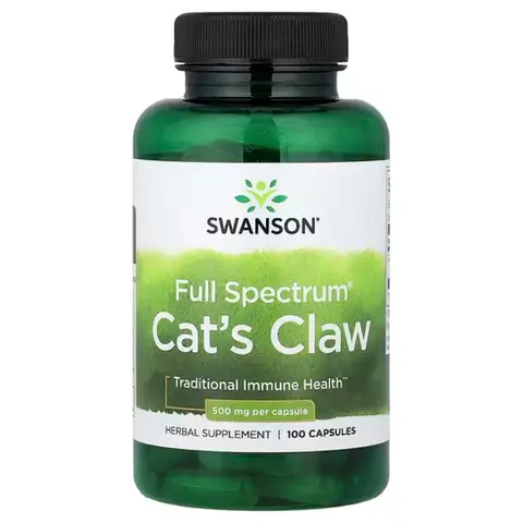Swanson Cats Claw Immune 500mg Capsules - 100 Capsules