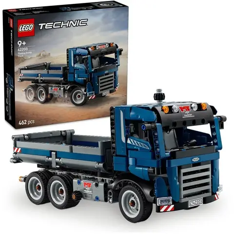 LEGO Technic Kippmuldenkipper-Spielzeug mit Lenkung und beweglicher Mulde - Baufahrzeug-Set für Jungen & Mädchen ab 9 Jahren - Lustige Geschenkidee für Geburtstag und Feiertage - 42203