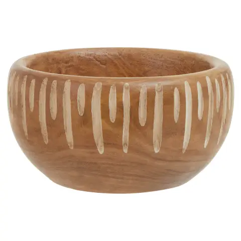 Arlo Small Brown And Natural Round Bowl.