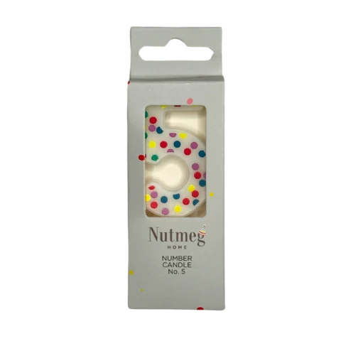 NUTMEG SPOT NUMBER CANDLE NO.5