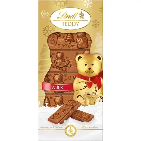 Lindt Christmas Teddy Bar 120g