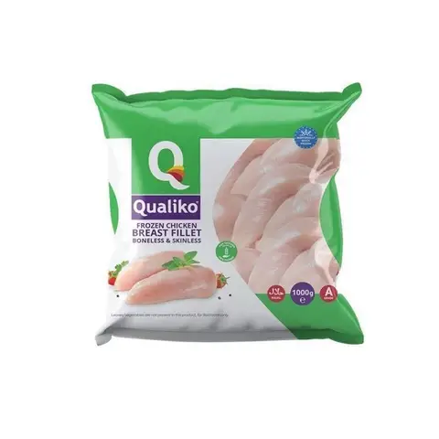 QUALIKO Blancs de poulet Halal surgelés - 1 kg