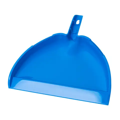 33CM Wide Blue Plastic Dustpan, Heavy-Duty Collection Bin