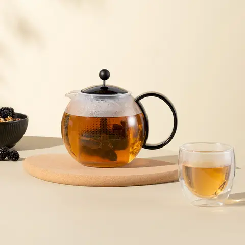 Bodum ASSAM Tea Press 1L - Black Teapot