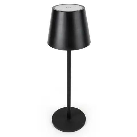Candlelight Table Lamp LED Touch Black H:36cm