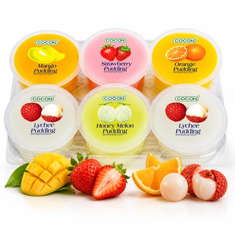 Cocon Pudding Jelly Coconut gel Assorted Flavours 480g (6x80g)3