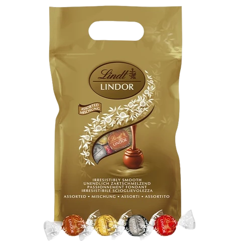LINDT Sachet de chocolats assortis LINDOR 1kg