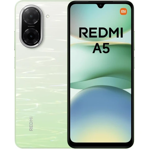REDMI A5 Smartphone, Grün, 4 GB RAM, 128 GB ROM, 6,88 Zoll 120 Hz, 32 MP AI-Kamera, 5200 mAh Akku, Fingerabdrucksensor an der Seite