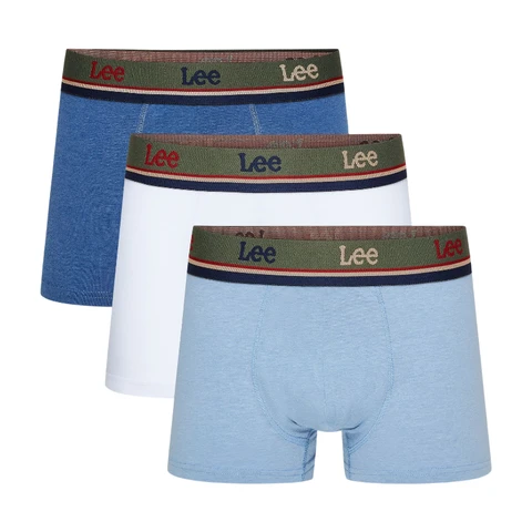 LEE TRUNKS Forster-LT denim melengeleer - wit/medium denim melengeleer - XL