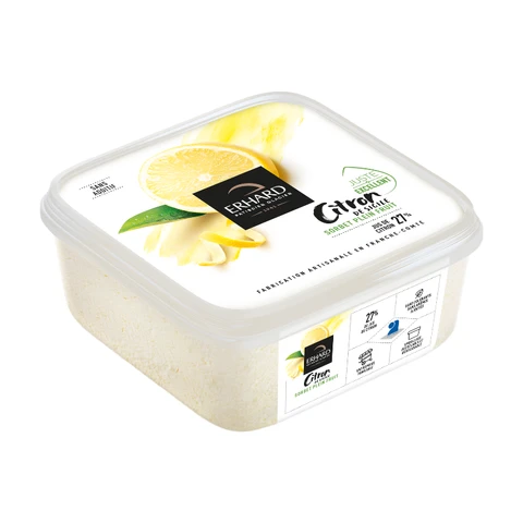 ERHARD Sorbet Plein Fruit Citron de Sicile 488g
