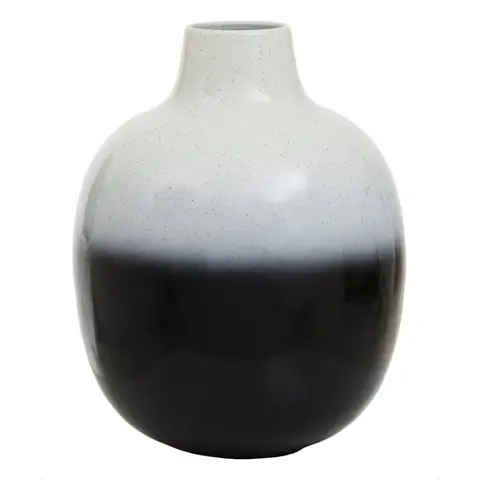 Premier Housewares Ramus große Ombre-Schwarz-weiß-Vase