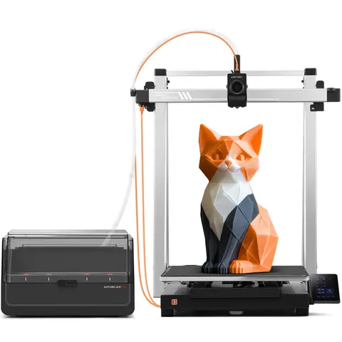 ANYCUBIC Kobra 3 Max Combo imprimante 3D compatible filament multicolore, vitesse 600 mm/s - volume d'impression 420 × 420 × 500 mm