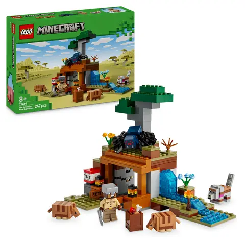 LEGO Minecraft 21269 De gordeldieren bij de mijn