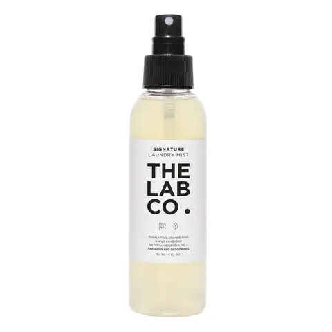 The Lab Co Signature Laundry Mist Spray 150ml. With Lavender, Eucalyptus And Orange Rind. Freshener, Deodoriser and Reviver For Clothes and Fabrics.