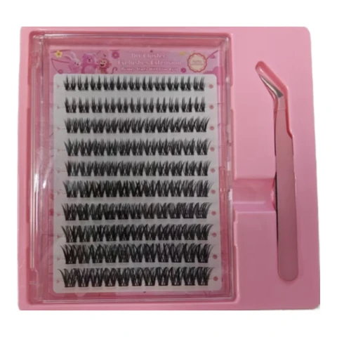 MeoMagic 10rows-120pcs Pre-Glued Lash Kit with Tweezers-F59