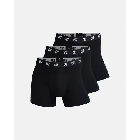 JBS CR7 Basic, Herren-Trunks, 3er-Pack, Schwarz, Größe 2XL