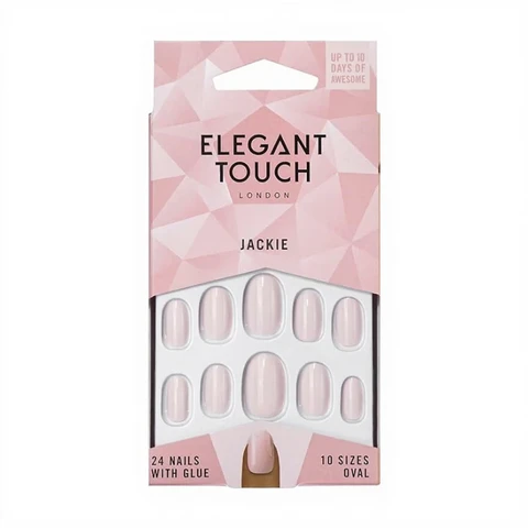 Elegant Touch Faux ongles ovales avec colle #Jackie - 24 pièces
