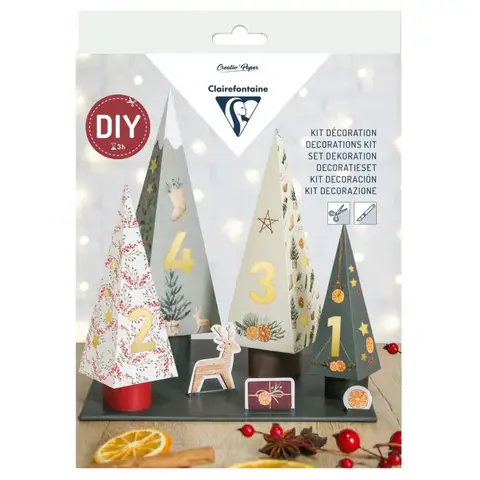 CLAIREFONTAINE Advent Candle Discovery Kit, 20.6x1.9x29 cm
