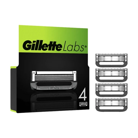 GILLETTE Labs - Lames De Rasoir Universelles - Lot de 4 recharges