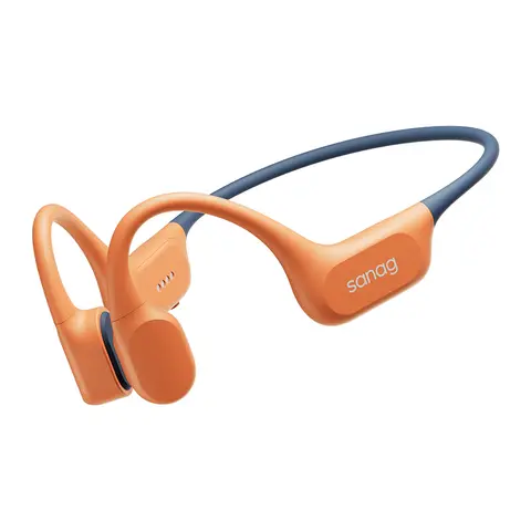 Sanag B77SProMax Manufacture Custom Wholesale Price Waterproof Bone Conduction Headphones bluetooth Wireless for Swimming S-B77SProMax.64G-CL-Headphones-Orange