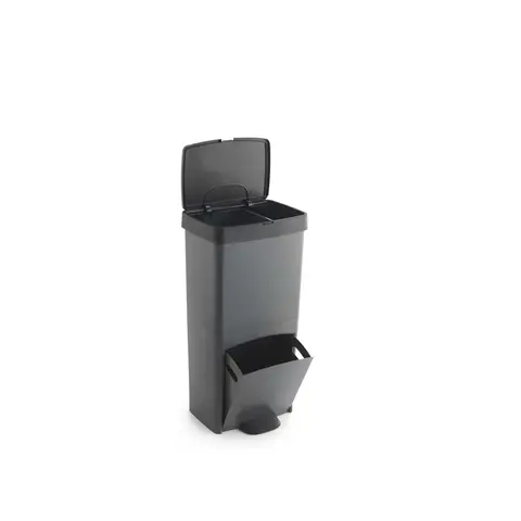 Sp-Berner 70 liter verticale recyclingbak – Grote capaciteit – Duurzame opbergoplossing van gerecycled kunststof – Gemaakt in Spanje