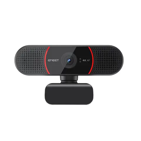 EMEET True 4K Webcam for PC with Dual Mics, Autofocus, Plug & Play, 73°，Wide Compatibility，E3117