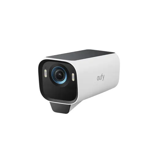 eufyCam S3 Pro Caméra de surveillance extérieure 4K Wi-Fi sans Fil, vision nocturne MaxColor, reconnaissance faciale IA, stockage local, aucun frais mensuels, HomeBase 3 nécessaire