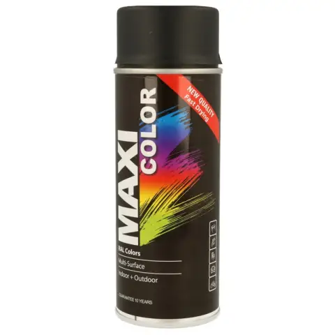 Maxicolor Matt Black Spray Paint 400ml