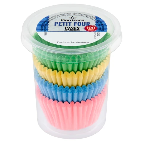MORRISONS PETIT 4 PAPER CASES 100PK