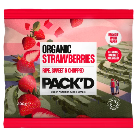 Pack'd Organic Strawberries 300g