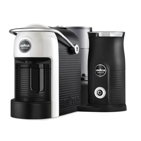 Lavazza A Modo Mio Jolie & Milk EVO Pod Coffee Machine, Integrated Milk Frother, 1.0 L, White - 18001411