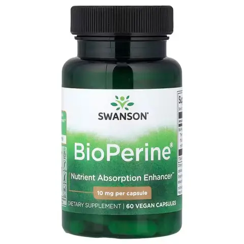 Swanson BioPerine 10mg Daily Wellness Support Capsules - 60 Capsules