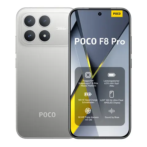 POCO F8 Pro Titan-Silber 12 GB RAM 256 GB ROM