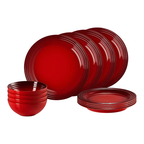 Le Creuset Geschirrset 12-teilig Red