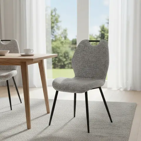 Dining Chairs Turin Marle Grey 2pcs