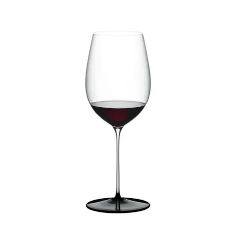 RIEDEL Fatto A Mano Black Tie Bordeaux Grand Cru Weinglas - Handgefertigtes Kristall - 950ml, Spülmaschinenfest