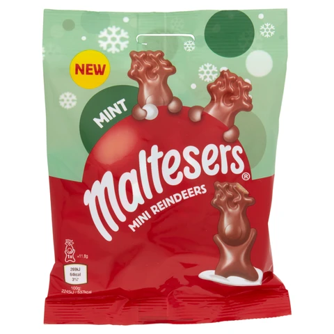 Maltesers Mint Christmas Mini Reindeer Bag 59g