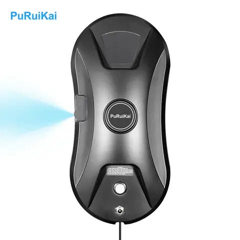 PuRuiKai automatischer Fensterputzroboter, 5600 Pa starke Saugkraft, intelligenter Reinigungsroboter mit Sprühfunktion, elektrischer Fensterreiniger, geeignet für alle glatten Glasflächen