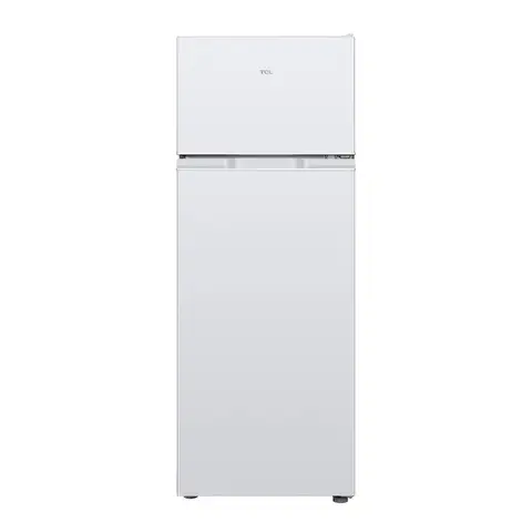 TCL RF207TWE1 Kompakt-Kühl-/Gefrierschrank, Gefrierfach oben, 207L, Power Cool & Freeze, verstellbare Ablagen & Füße [Energieklasse E]