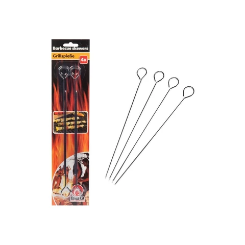 BBQ-Spieß 4 Stück 24cm MT/Chrom