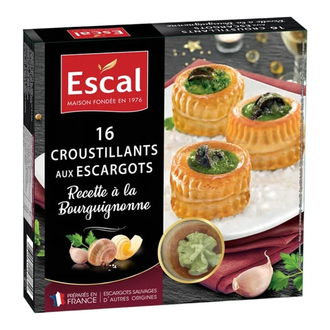 ESCAL Mini Puff Pastries with Snails x16 170g