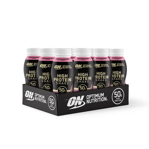 Optimum Nutrition High Protein Nutrition Shake Strawberry Flavour - 12 x 500ml