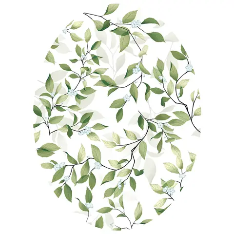 Plant leaf and flower pattern toilet seat stickers, self-adhesive bathroom wall stickers, toilet seat decals, DIY removable waterproof stickers,Full of leaves