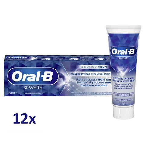 Oral-B 3D White Sparkling Mint Tandpasta 12 x 75 ml