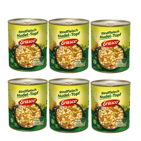 Erasco Rindfleisch- Nudeltopf 6x800 g