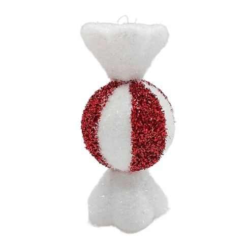 Christmas Workshop Red & White Candy Ball Xmas Tree Deco