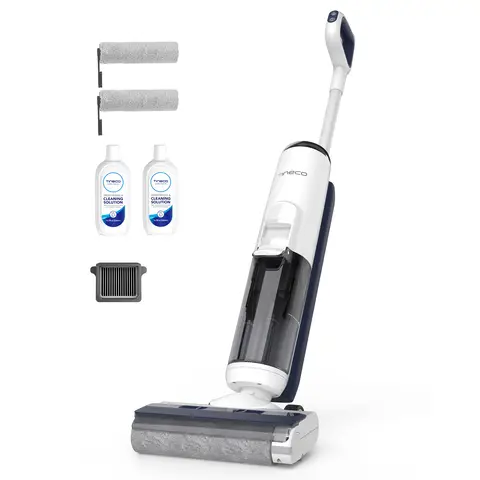 Tineco iFLOOR 5 Breeze Complete – Wet & Dry Vacuum, One-Step Cleaning for Hard Floors, Edge Cleaning Within 0.5cm, Triple Battery Life, Self-Cleaning, Lightweight Cordless Vacuum Sweeper
