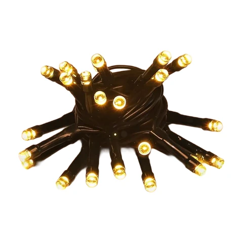 SALCAR Guirlande lumineuse LED d'extérieur USB 2 m 20 LED Éclairage de sapin de Noël extérieur étanche Guirlande lumineuse pour intérieur et extérieur, arbre de Noël, jardin, fêtes, blanc chaud